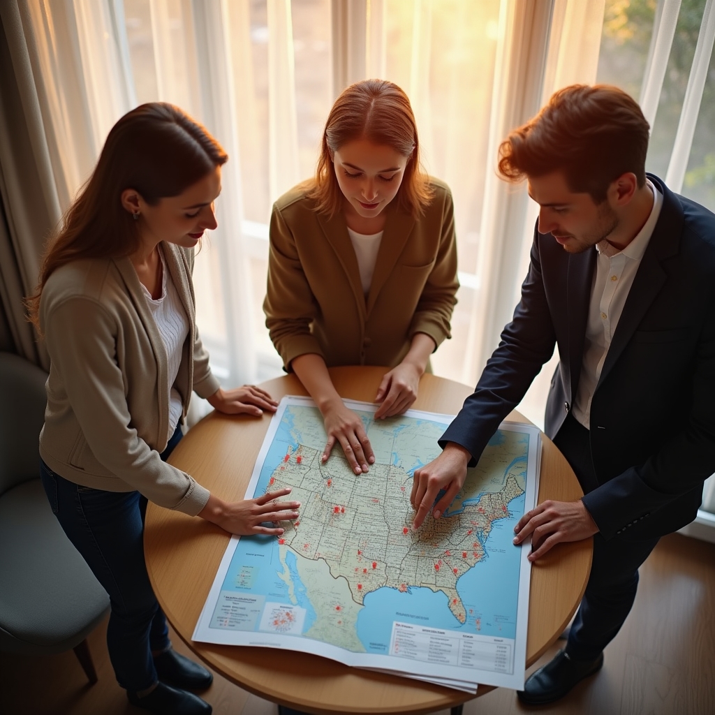 Discuție de echipă despre logistică și distribuție regională