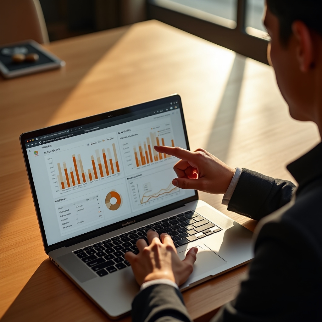 Ecran cu dashboard de calcul al punctului de reaprovizionare